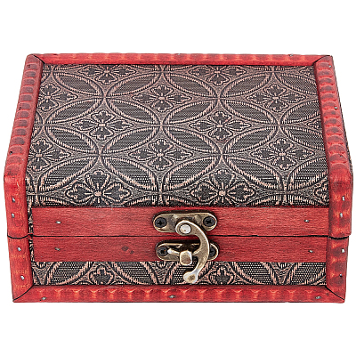 Rectangle Wood & PU Leather Jewelry Boxes CON-CL0001-14B-1