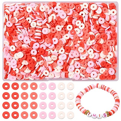 1880Pcs 4 Colors Handmade Polymer Clay Beads CLAY-YW0002-03-1