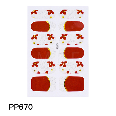 Full Cover Glitter Nail Polish Strips MRMJ-Q062-PP670-1