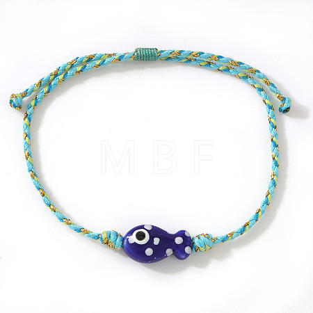 Handmade Porcelain Fish Charm Adjustabale Bracelets XD8221-1-1