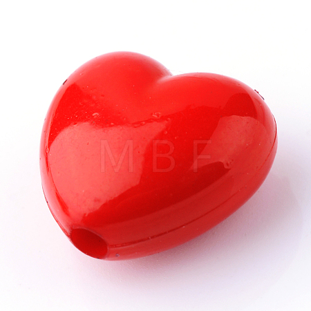 Opaque Acrylic Beads X-SACR-S788-C07-1
