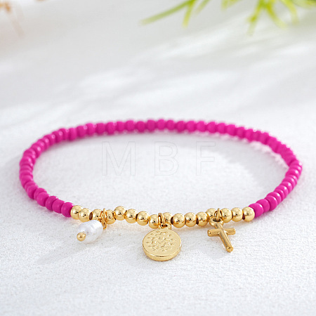 Adjustable 304 Stainless Steel Charm Bracelets KR8623-3-1