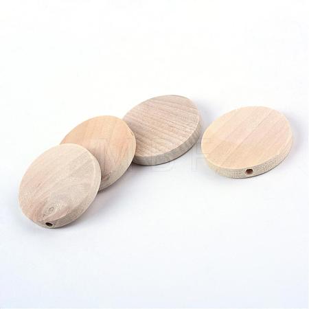 Unfinished Wood Beads WOOD-S659-08-LF-1
