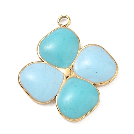 304 Stainless Steel Enamel Pendants STAS-I369-04G-02-1