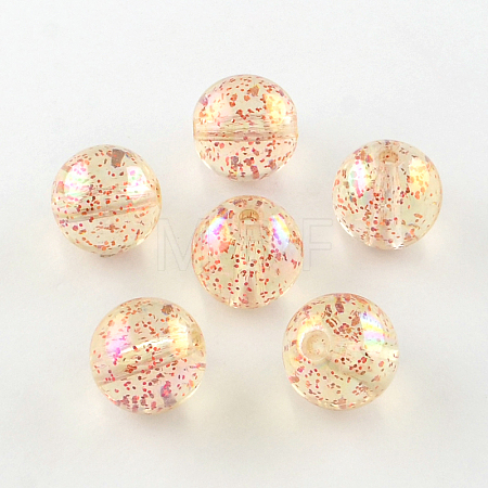 Round AB Color Transparent Acrylic Beads TACR-D005-14mm-08-1