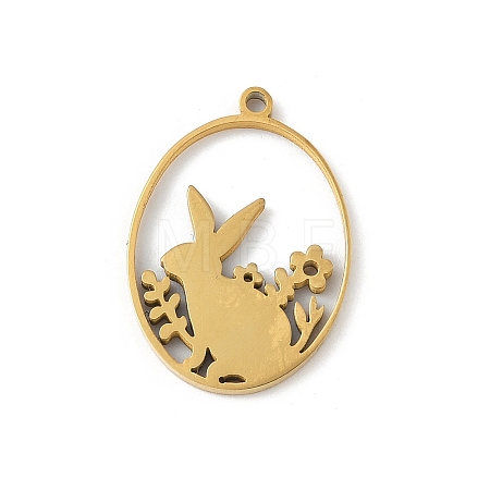 304 Stainless Steel Pendants STAS-Q354-02B-G-1