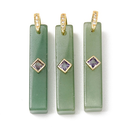 Natural Green Aventurine Pendants GG-CBA51ED-01G-02-1