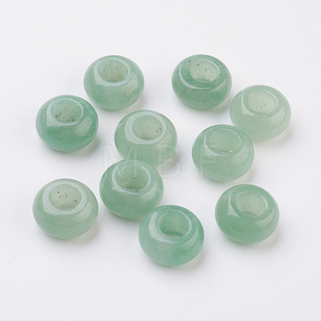 Natural Green Aventurine European Beads G-G740-14x8mm-19-1