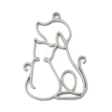 304 Stainless Steel Pendants LS-STAS-F326-19P-1