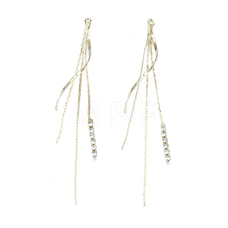Brass Chain Tassel Big Pendants KK-R129-11G-1