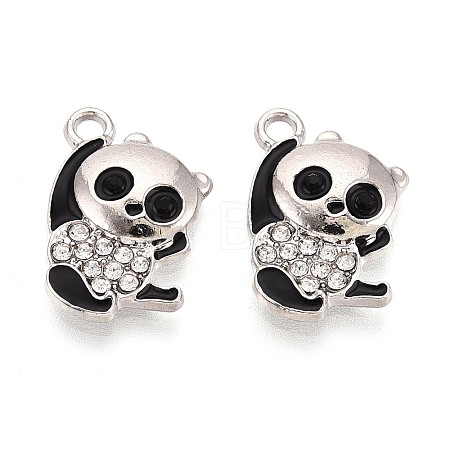 Alloy & Enamel & Crystal Rhinestone Pendants PALLOY-T095-12P-1