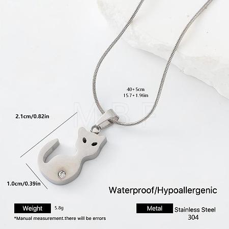 304 Stainless Steel Pendant Necklaces JR7716-5-1