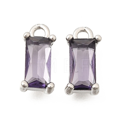 Brass Glass Pendants KK-Z156-02P-03-1
