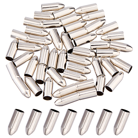 50Pcs Iron Cord End IFIN-FH0002-05-1