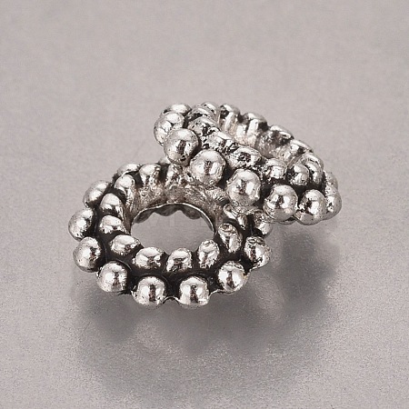 Tibetan Style Alloy Beads X-TIBEB-A830-AS-RS-1