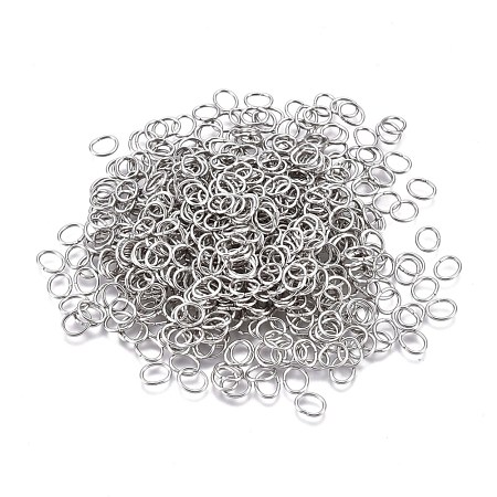 Tarnish Resistant 304 Stainless Steel Open Jump Rings STAS-F250-11P-L-1