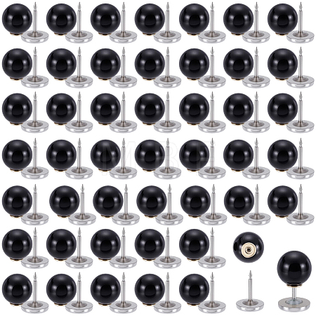 80Pcs Plastic Imitation Pearl Anti-glare Lapel Pins Brooches JEWB-SP0001-12B-1