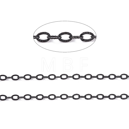304 Stainless Steel Textured Cable Chains CHS-H007-05EB-1
