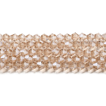 Transparent Electroplate Glass Beads Strands LS-EGLA-A039-T3mm-A12-1