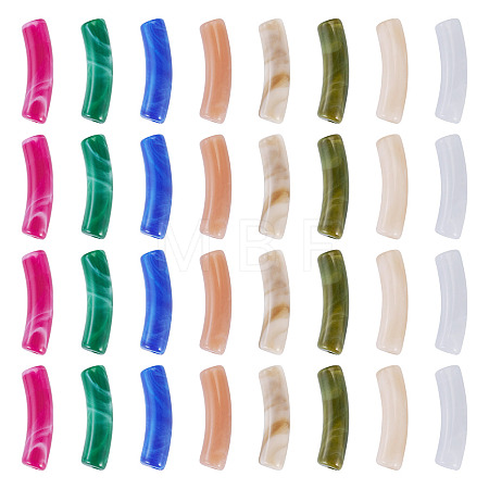 100Pcs Two Tone Acrylic Beads MACR-TA0002-80-1