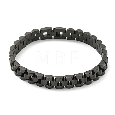 Ion Plating(IP) 304 Stainless Steel Thick Link Chain Bracelet BJEW-G649-10B-B-1