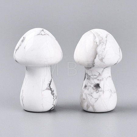 Natural Howlite Mushroom Display Decorations G-Q602-03R-1
