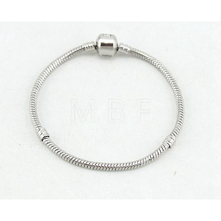 Stylish and Sturdy Snake Chain Bracelet with Long-lasting Plating for DIY Jewelry Making ST6287301-1