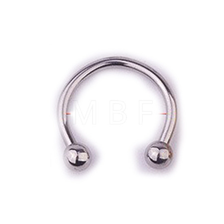 303 Stainless Steel Circular/Horseshoe Barbell Nose Rings WG86D19-05-1