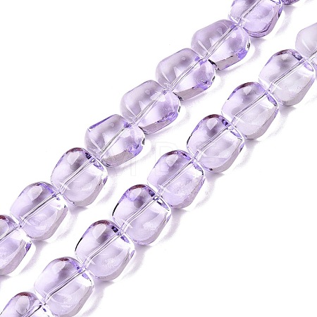 Electroplate Glass Beads Strands EGLA-N012-07H-1