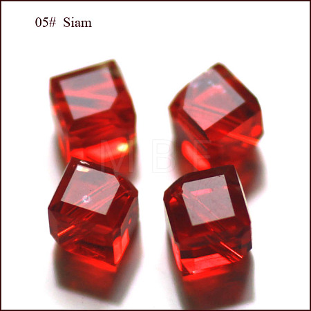 Imitation Austrian Crystal Beads SWAR-F069-6x6mm-05-1