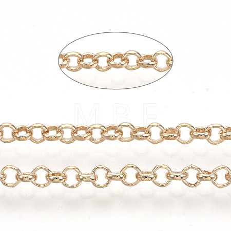 Soldered Brass Coated Iron Rolo Chains CH-S125-08B-LG-1