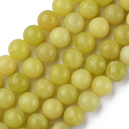 Natural Lemon Jade Beads Strands G-G0003-C02-A-1