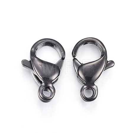 304 Stainless Steel Lobster Claw Clasps STAS-H353-F-02B-1