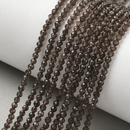 Natural Smoky Quartz Beads Strands G-Z164-B01-2.5mm-1
