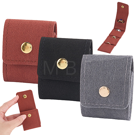 3Pcs 3 Styles PU Leather Jewelry Rolls ABAG-CL0001-70A-1