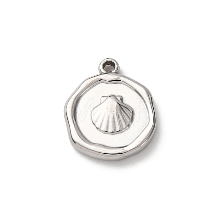 304 Stainless Steel Pendants STAS-I348-02P-04-1