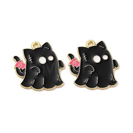 Halloween Alloy Enamel Pendants STAS-I354-01G-F-1