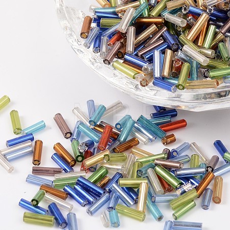 Glass Bugle Beads SEED-R011-M-1