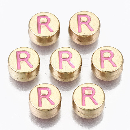 Alloy Enamel Beads ENAM-S122-029R-RS-1