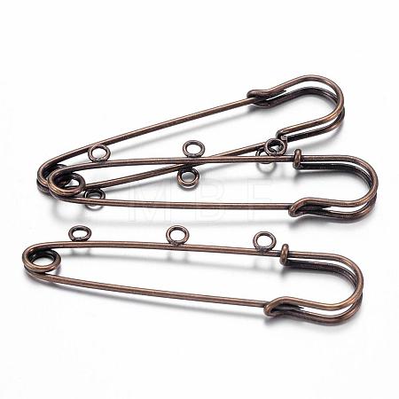 Antique Bronze Iron Kilt Pin Brooch Pin Findings X-KK-Q485-AB-1