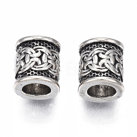 Tibetan Style Alloy European Beads X-TIBEB-N005-068-1