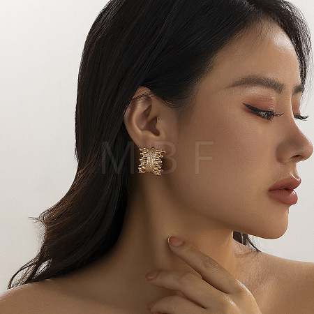 Alloy Stud Earrings FS-WG99CF6-07-1