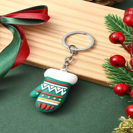 Christmas PVC Plastic Keychain KEYC-YW00088-05-1