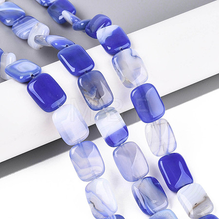 Natural Agate Beads Strands G-N356-03A-07-1