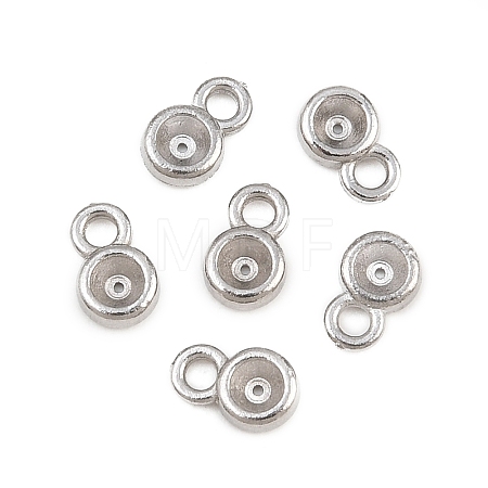 304 Stainless Steel Charm Rhinestone Settings SA-CBAC865-01A-P-1