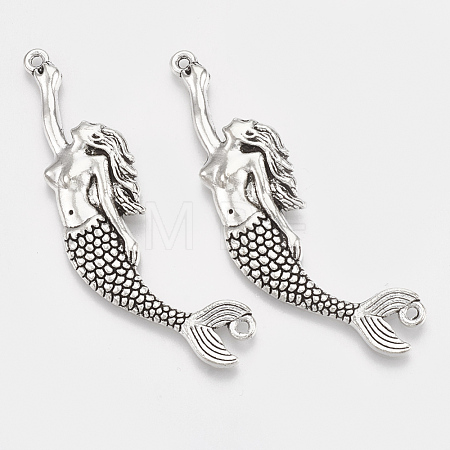 Tibetan Style Alloy Big Pendants X-TIBEP-T052-31AS-RS-1