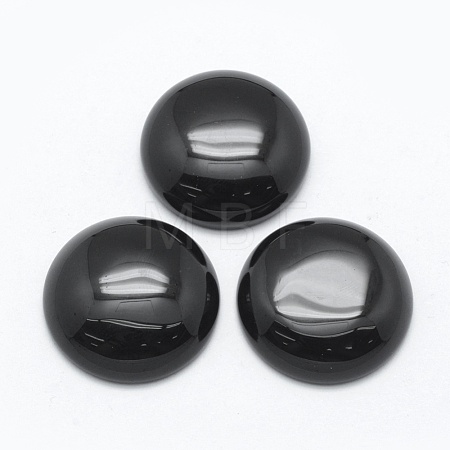 Natural Obsidian Cabochons G-E492-A-05-1