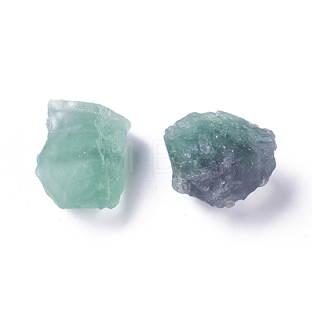 Rough Raw Natural Fluorite Beads X-G-WH0003-04-1
