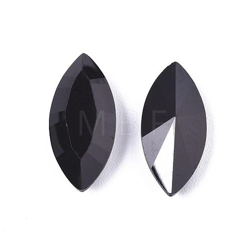 Pointed Back Resin Rhinestone Cabochons CRES-S381-7x15mm-B09-1