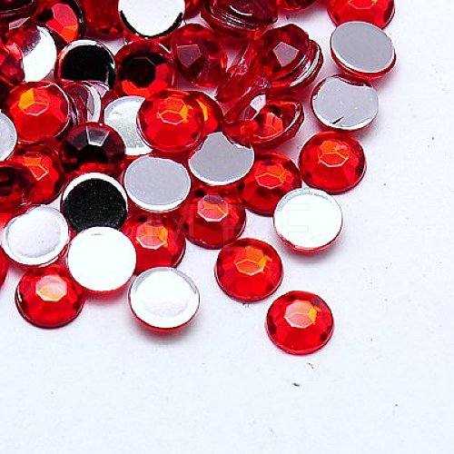 Imitation Taiwan Acrylic Rhinestone Cabochons GACR-A002-8mm-06-1